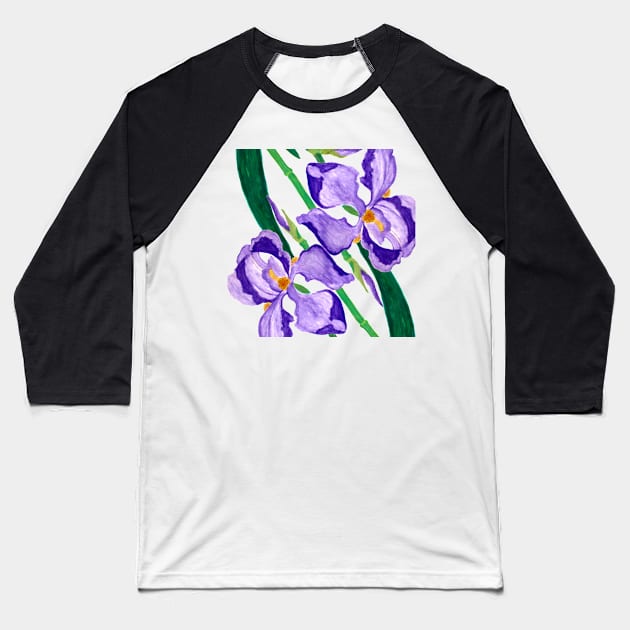 Diagonal Iris Baseball T-Shirt by ArtByMark1